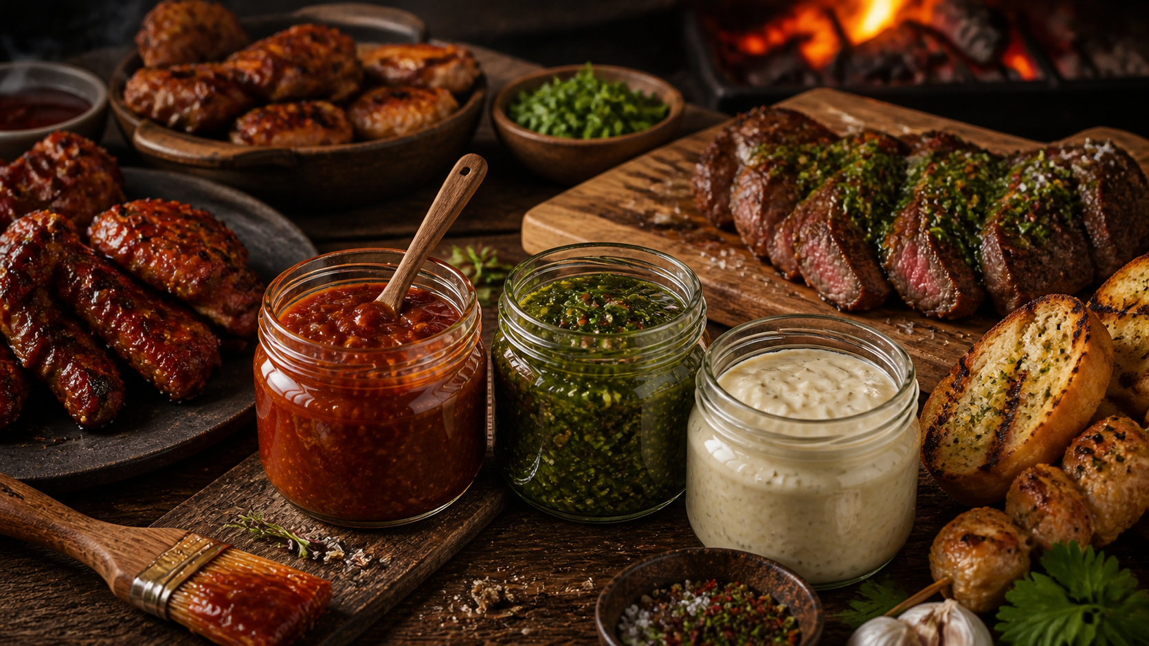 Molhos para churrasco e carnes